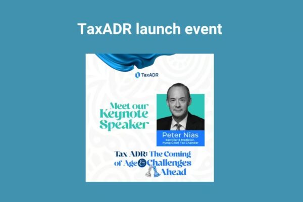Peter Nias gives key note speech at TaxADR’s launch event